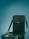 Сумка женская для телефона 5509 d.green