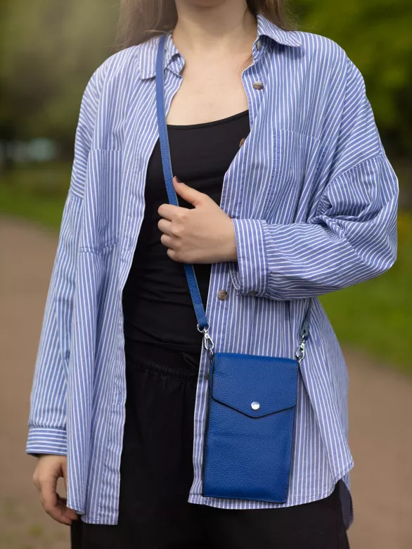 Сумка женская для телефона 5509 d.blue