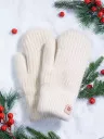 Варежки женские Корона 6559 кремовые