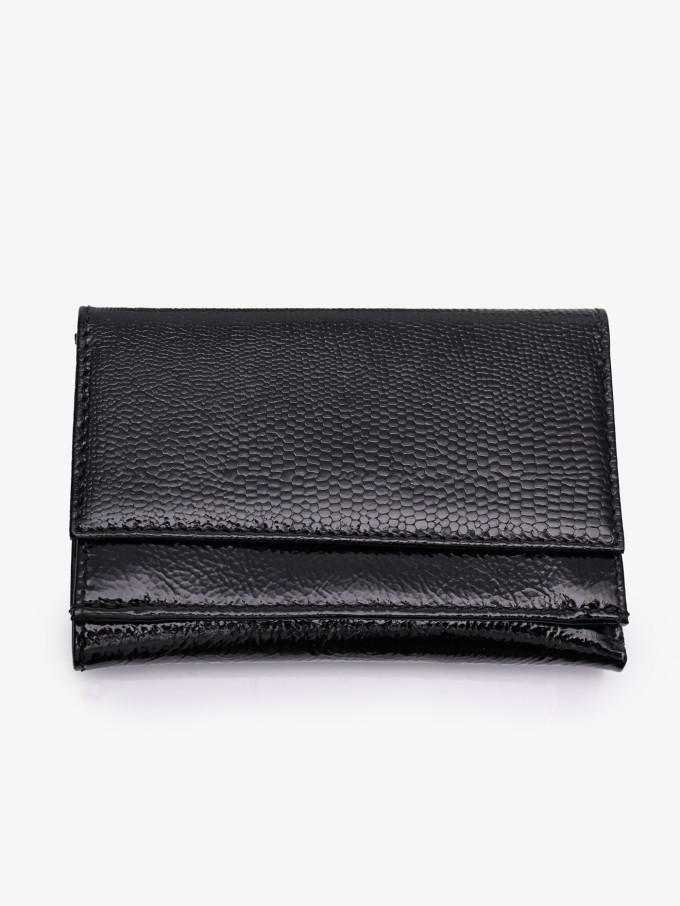Портмоне женское Вектор ПЖ-453-2110/3210 черное варан Портмоне женское Вектор ПЖ-453-2110/3210 черное варан