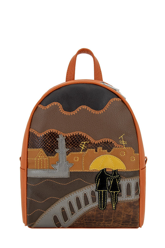 Рюкзак Protege 348-113 "Город №15" рыжий Рюкзак Protege 348-113 "Город №15" рыжий