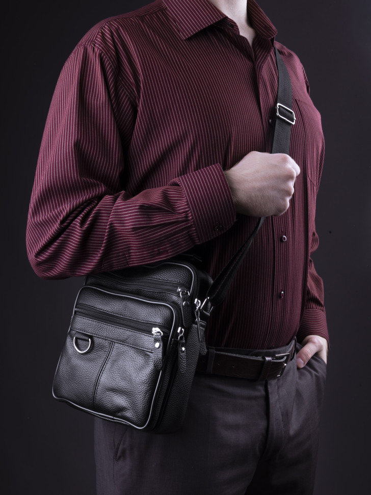 Сумка мужская Baggins 720 черная Сумка мужская Baggins 720 черная