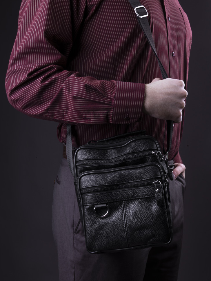 Сумка мужская Baggins 720 черная Сумка мужская Baggins 720 черная