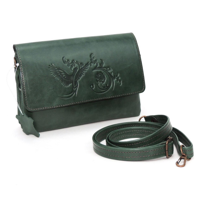 Сумка женская Natalia Kalinovskaya, «Гринли» Птица зеленая Сумка женская Natalia Kalinovskaya, «Гринли» Птица зеленая