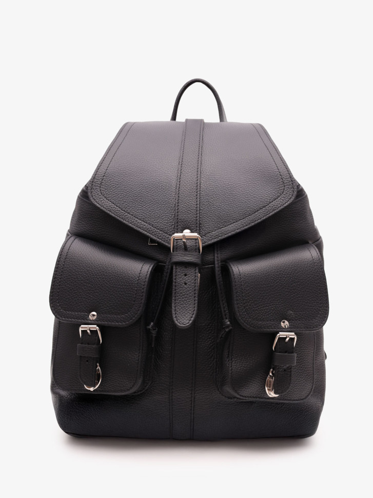 Кожаный рюкзак RHino 16-02 чёрный Кожаный рюкзак RHino 16-02 чёрный