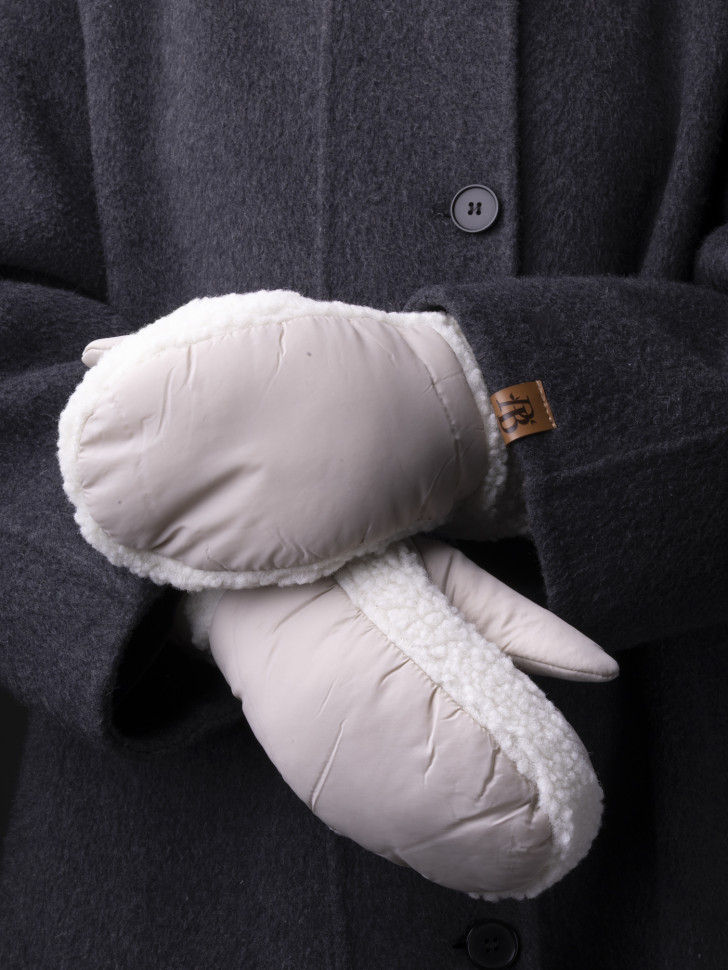 Варежки женские Юйлин бежевые