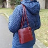 Сумка женская Natalia Kalinovskaya 83р.981 Ненси бордо рептилия