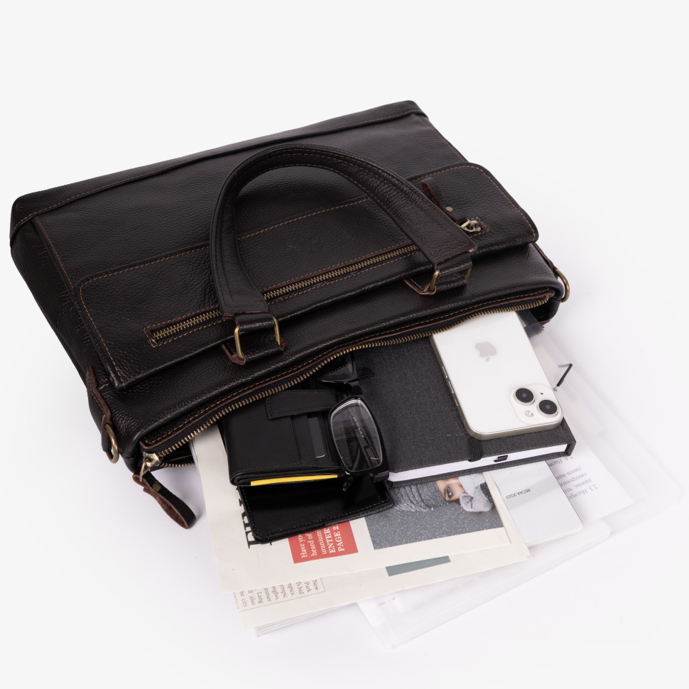 Сумка мужская Maxsimo Tarnavsky 1075 темно-коричневая Сумка мужская Maxsimo Tarnavsky 1075 темно-коричневая