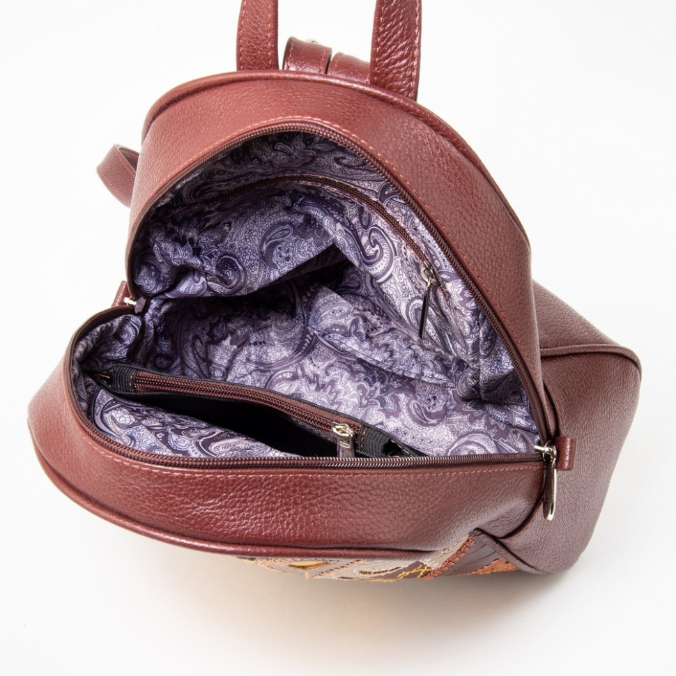 Кожаный рюкзак Protege, 348-194 "Город №6" синий Кожаный рюкзак Protege, 348-194 "Город №6" синий