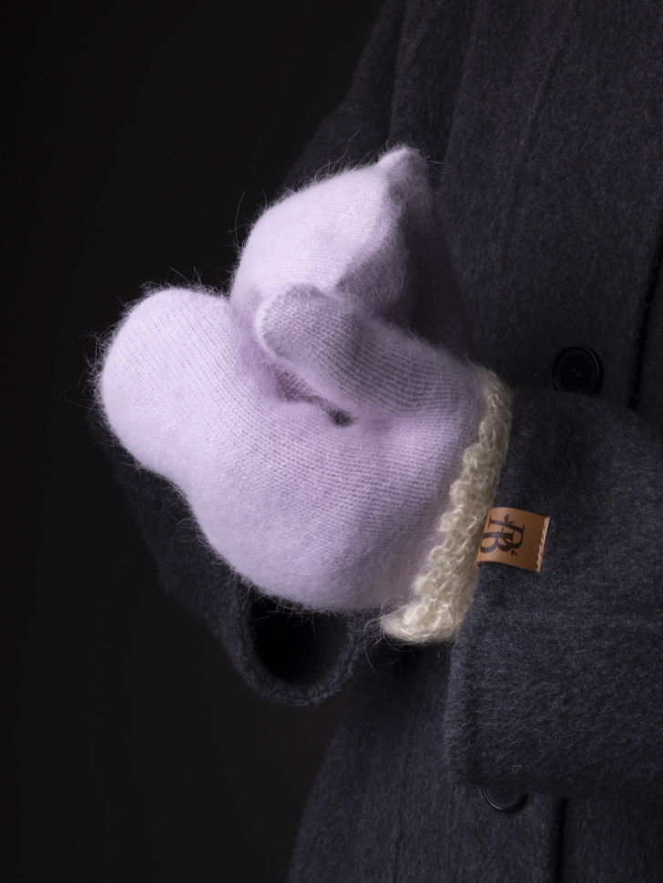 Варежки женские Мария В-5 сирень