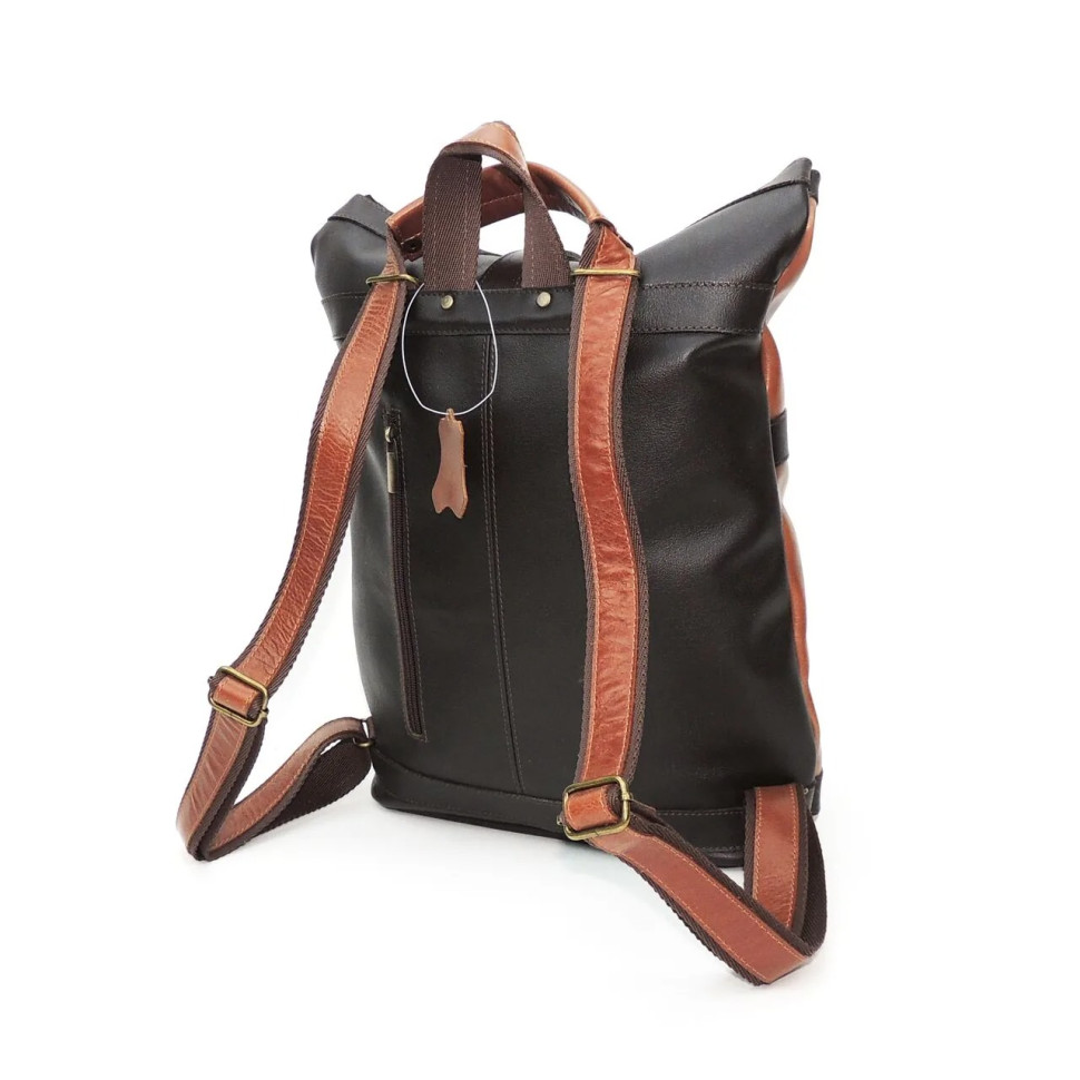 Сумка-рюкзак Natalia Kalinovskaya 54.602 Джойс рыжий/коричневый гладкая