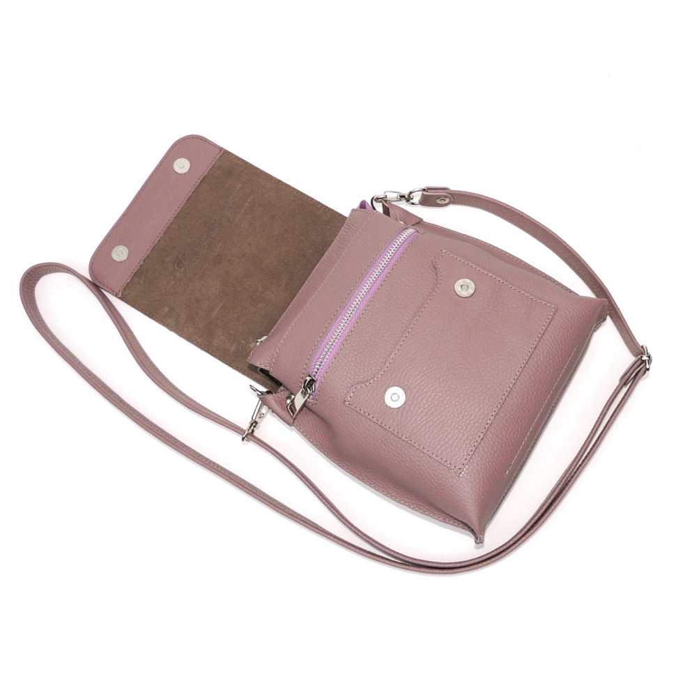 Женская кожаная сумка Natalia Kalinovskaya С86т "Рози" розовая Женская кожаная сумка Natalia Kalinovskaya С86т "Рози" розовая