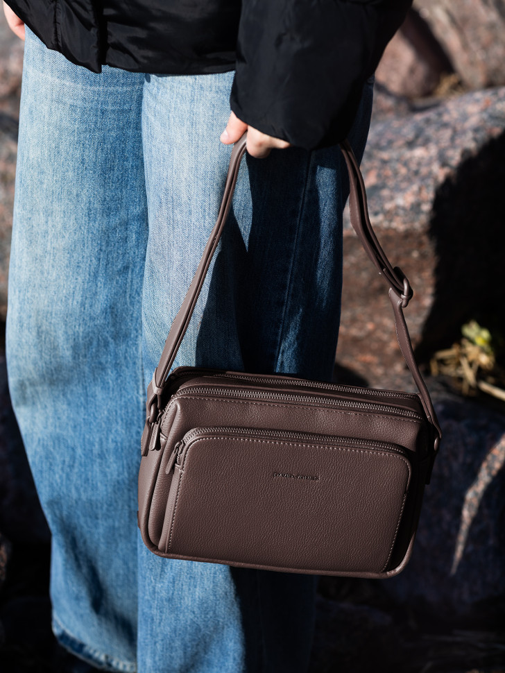 Сумка женская David Jones 7429-1 bitter chocolate Сумка женская David Jones 7429-1 bitter chocolate