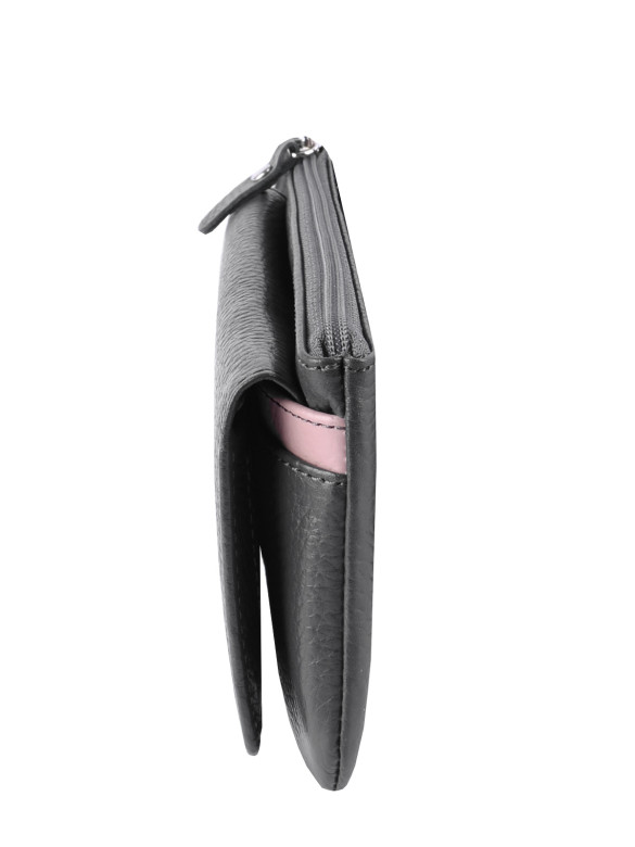 Кошелек Esse, ИНКАНТО GREY 76851 асфальт/розовый