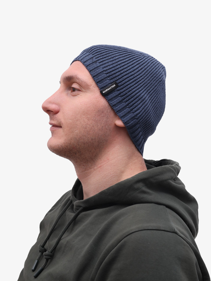 Шапка мужская MARHATTER 13152 джинс (57-59)