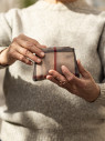 Сумка-трансформер Ж01-0224 клетка бежевая