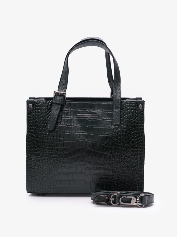 Сумка женская Karya 2402 зелёный крокодил Сумка женская Karya 2402 зелёный крокодил