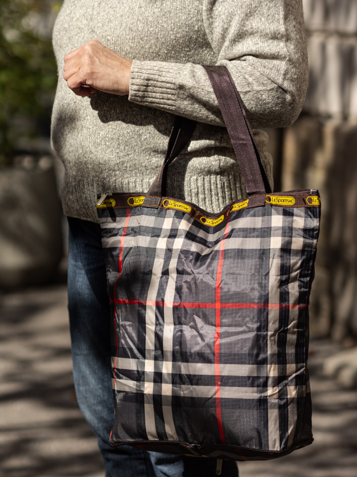 Сумка-трансформер Ж01-05 клетка коричневая