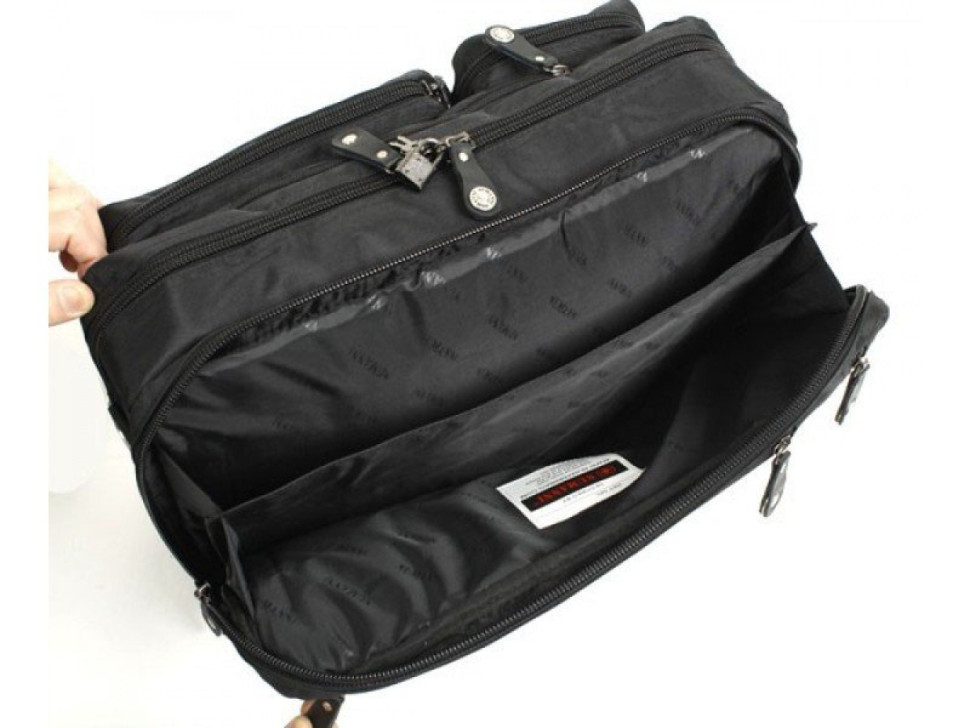 Сумка-рюкзак трансформер из текстиля Numanni 356 чёрная Сумка-рюкзак трансформер из текстиля Numanni 356 чёрная