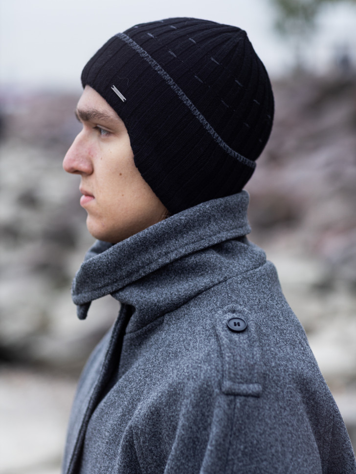 Ушанка мужская 13342/5 MARHATTER чёрная (57-59)