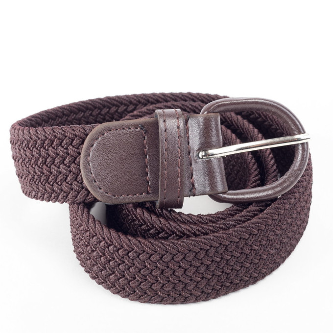 Ремень женский 35 резинка тёмно-коричневый Ремень женский 35 резинка тёмно-коричневый