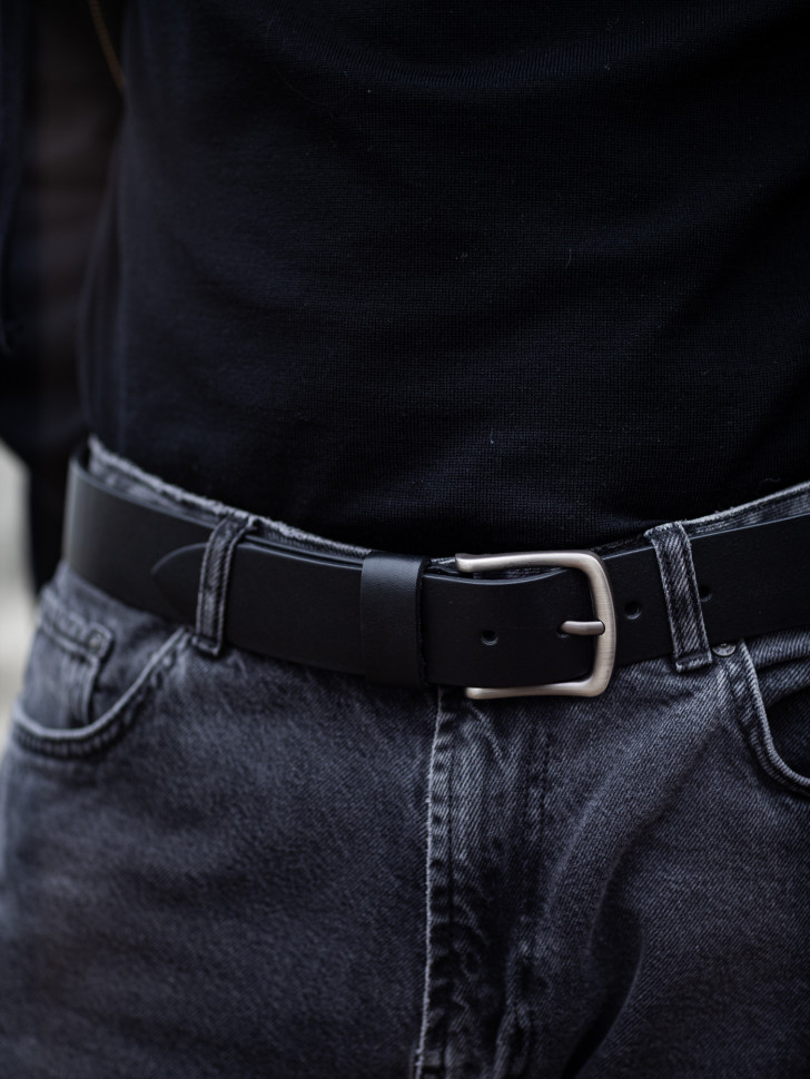 Ремень мужской Петра 0039 чёрный