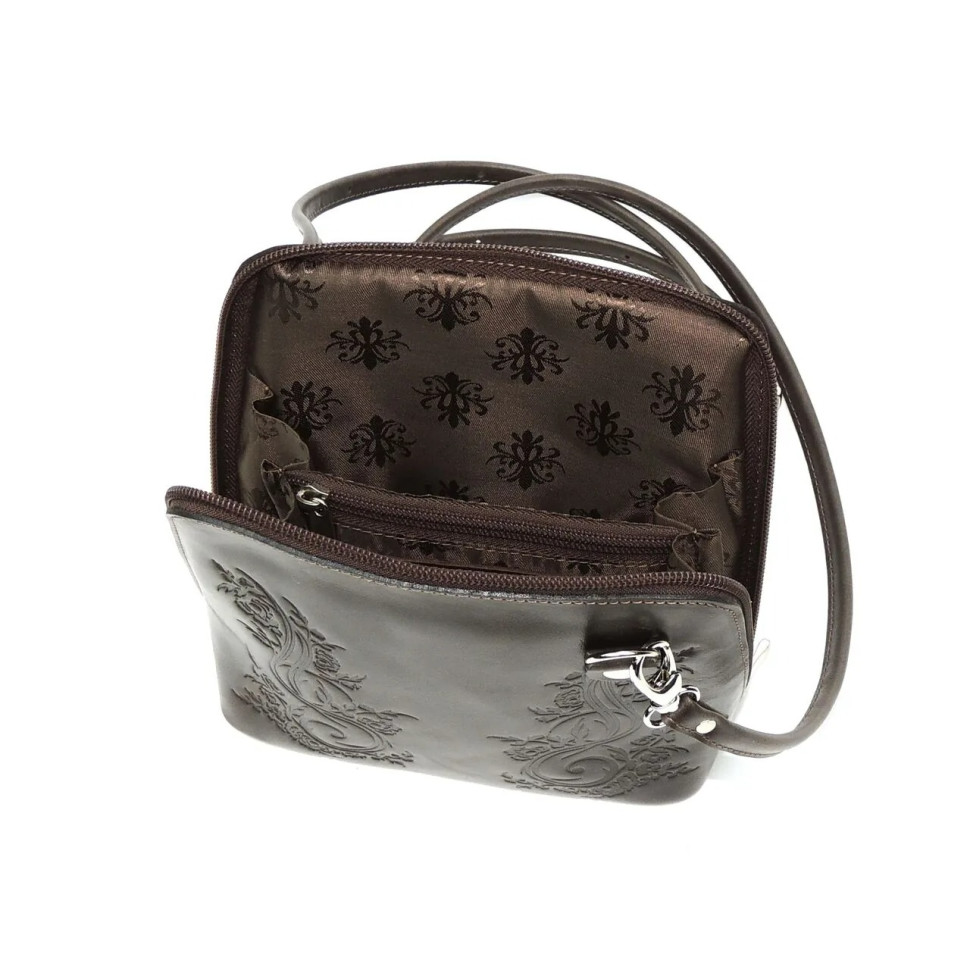 Сумка женская Natalia Kalinovskaya С83т.621 «Брук» растение коричневая Сумка женская Natalia Kalinovskaya С83т.621 «Брук» растение коричневая