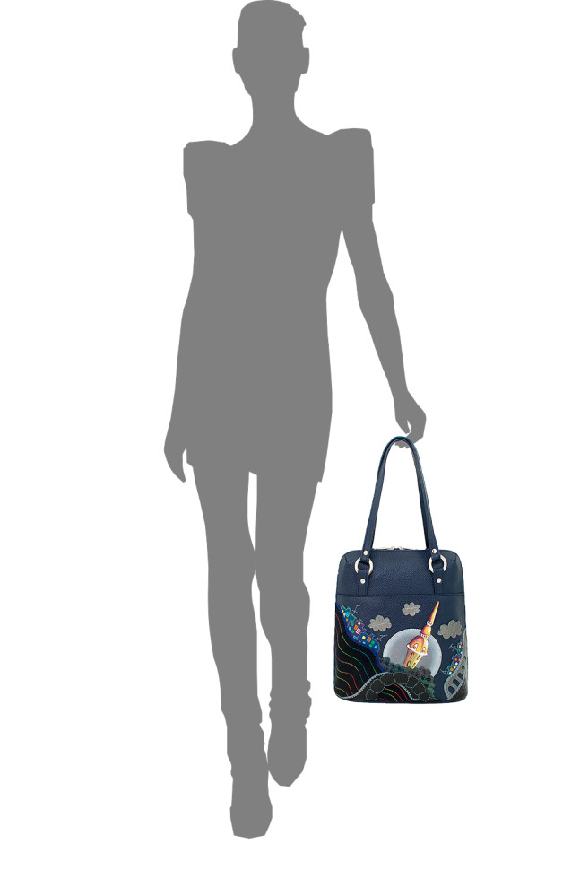 Сумка-трансформер женская Protege, ДС-226-241, "Город-13" синий Сумка-трансформер женская Protege, ДС-226-241, "Город-13" синий