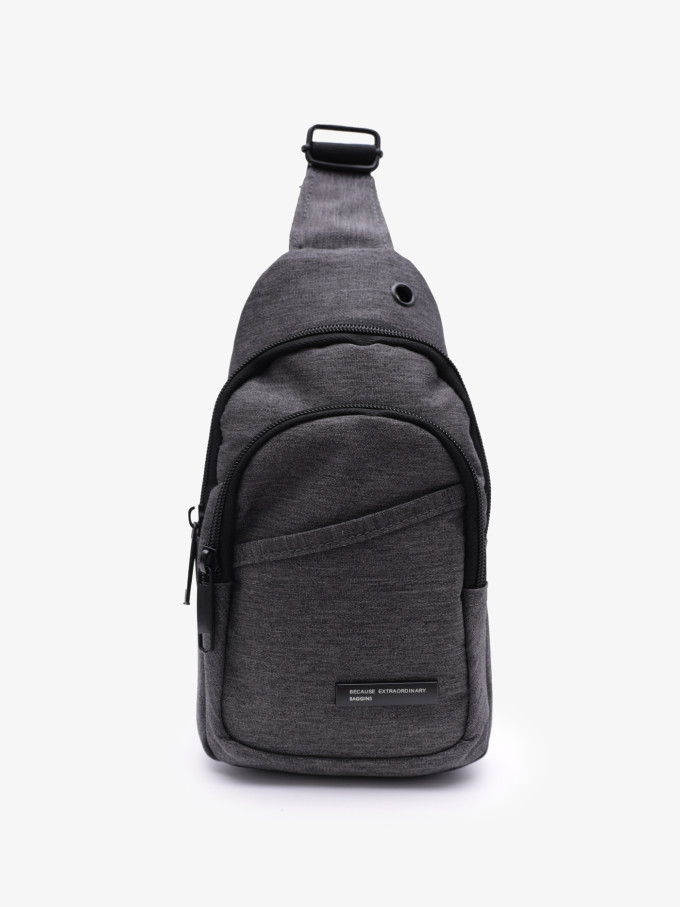 Рюкзак на одно плечо Baggins 3737 серый Рюкзак на одно плечо Baggins 3737 серый