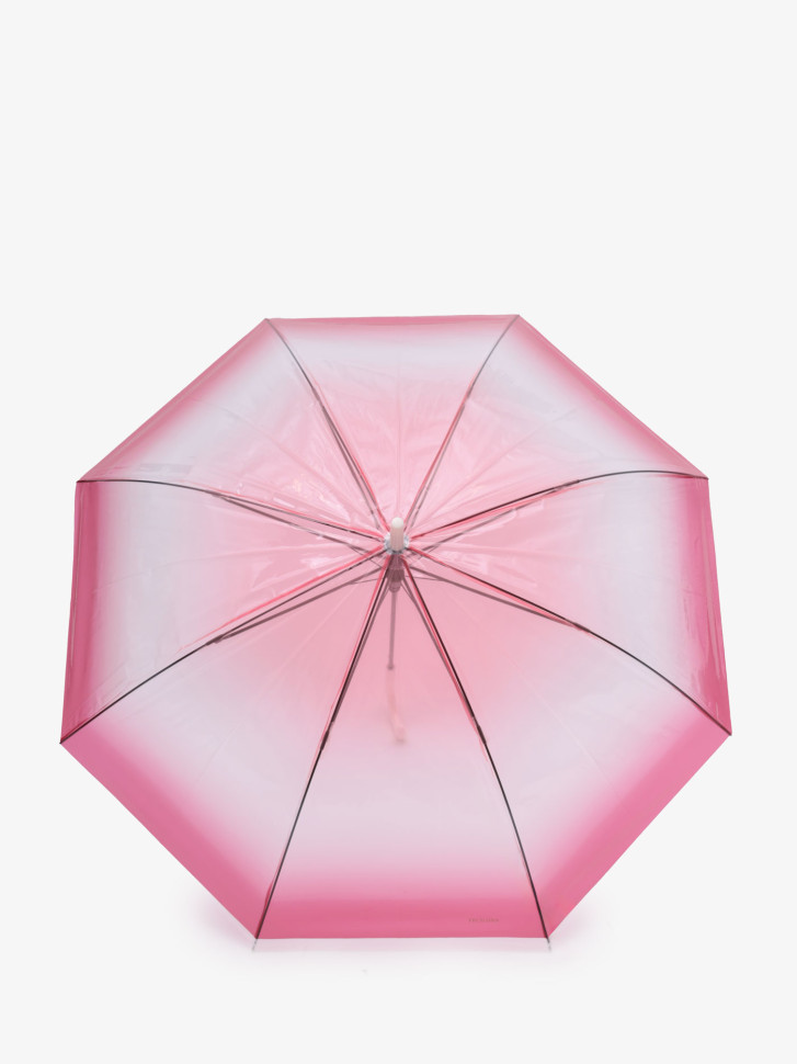 Зонт ТРОСТЬ женский 1601 Три Слона прозрачный красный/бордо Зонт ТРОСТЬ женский 1601 Три Слона прозрачный красный/бордо