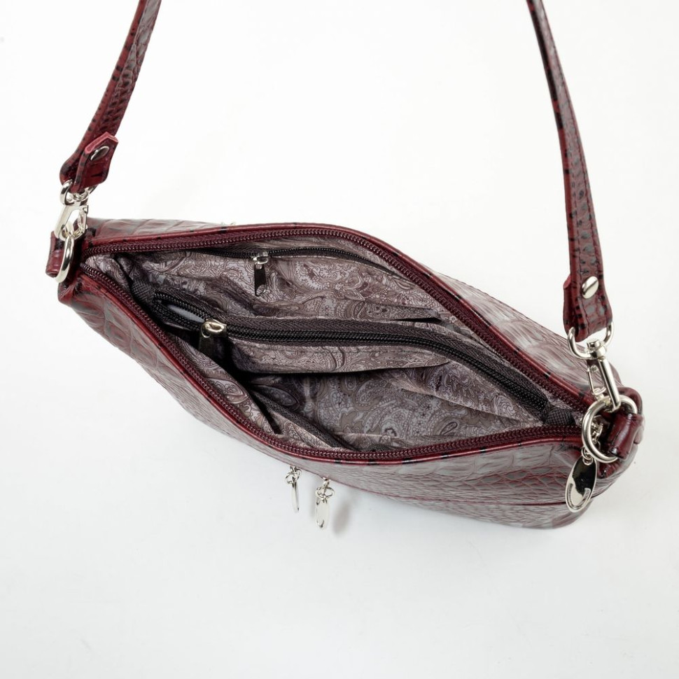 Сумка женская Sumkov 276 чёрная кайман Сумка женская Sumkov 276 чёрная кайман