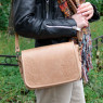 Бежевая женская кожаная сумка Natalia Kalinovskaya «Лана» С93