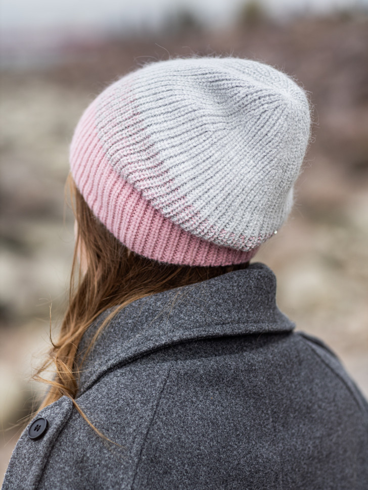 Шапка женская 12571 MARHATTER серо-розовый (56-58)