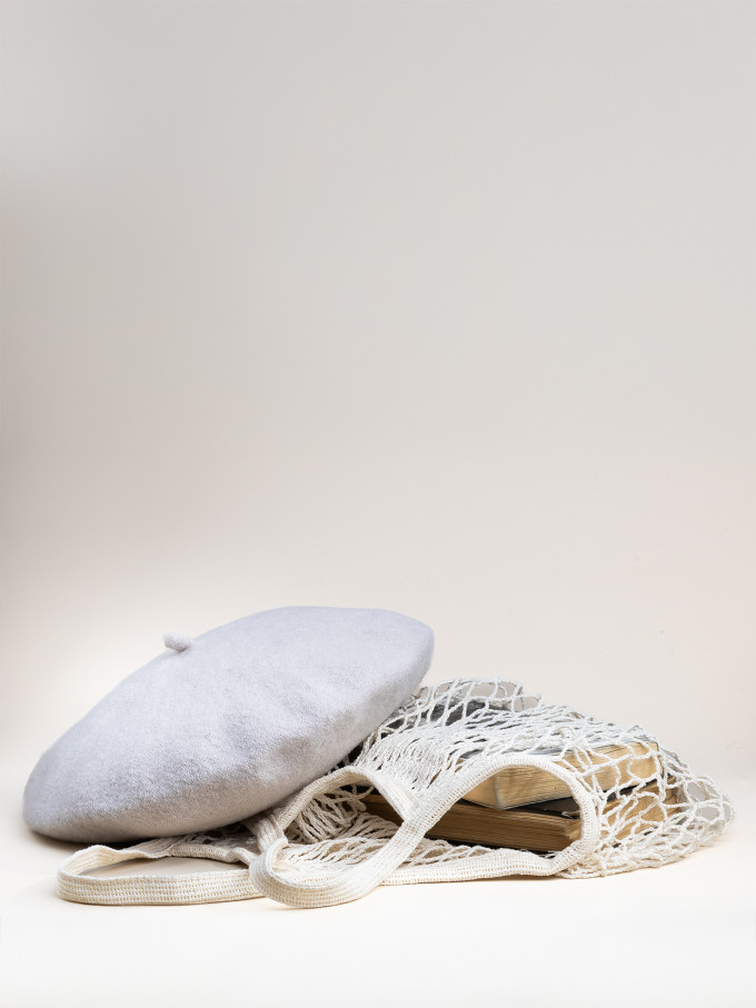 Берет женский Stigler, жемчужн.