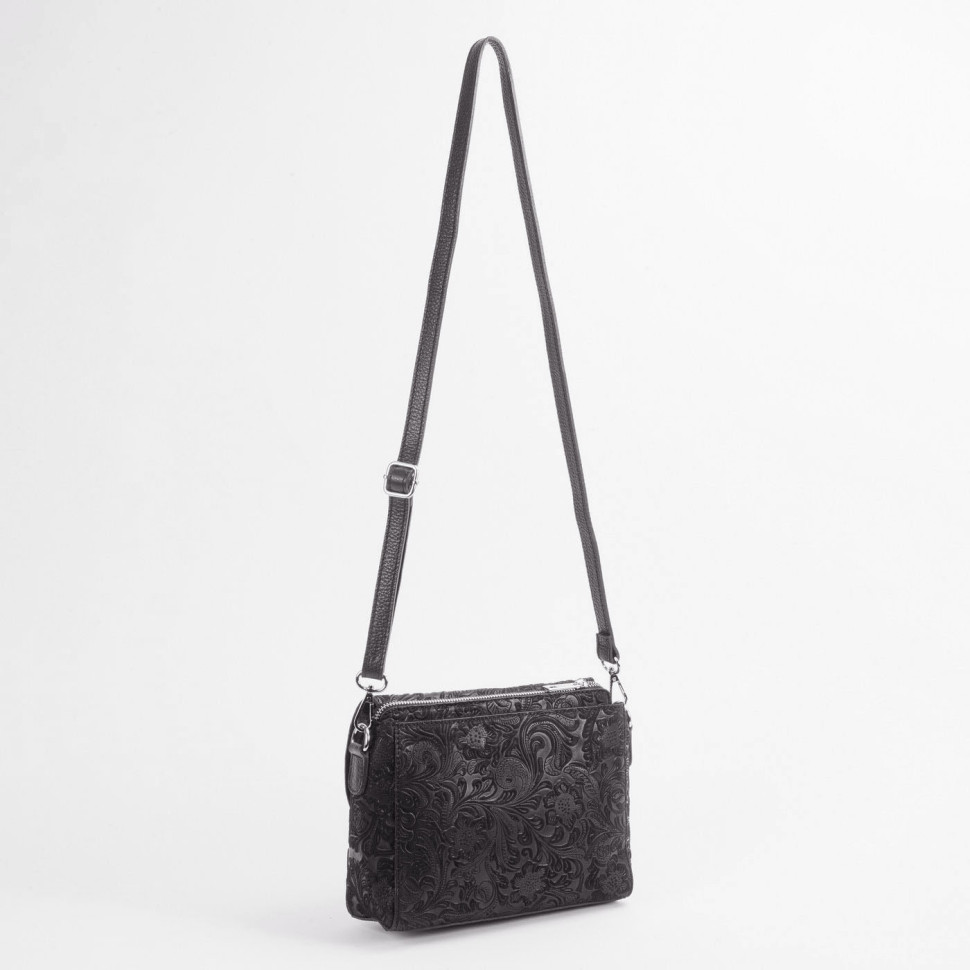 Сумка женская итальянская Roberta Firenze sissi 745 чёрная Сумка женская итальянская Roberta Firenze sissi 745 чёрная