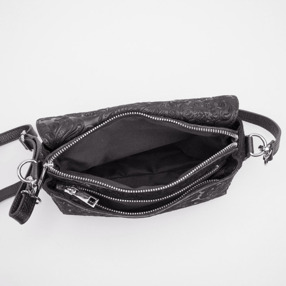 Сумка женская итальянская Roberta Firenze sissi 745 чёрная Сумка женская итальянская Roberta Firenze sissi 745 чёрная