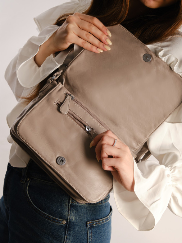 Сумка Runyi 7028 l.grey