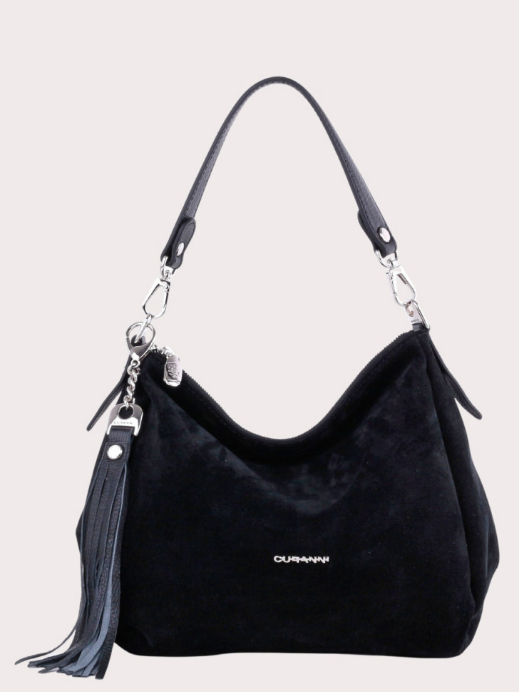 Сумка Curanni 2544 чёрная замша Сумка Curanni 2544 чёрная замша