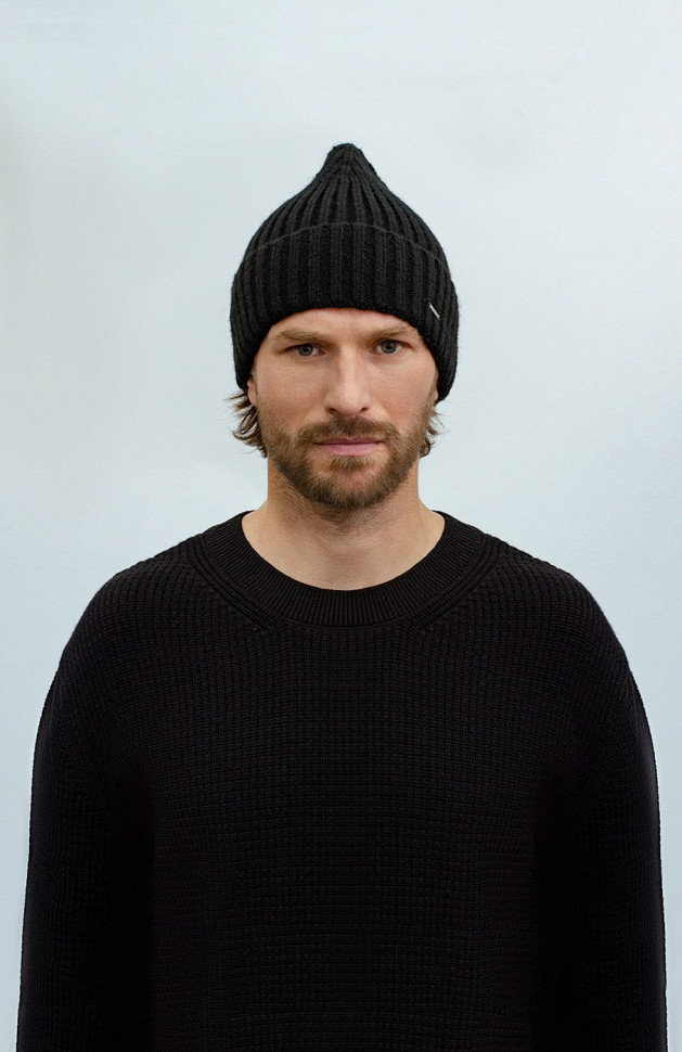 Мужская шапка 12870 MARHATTER чёрный