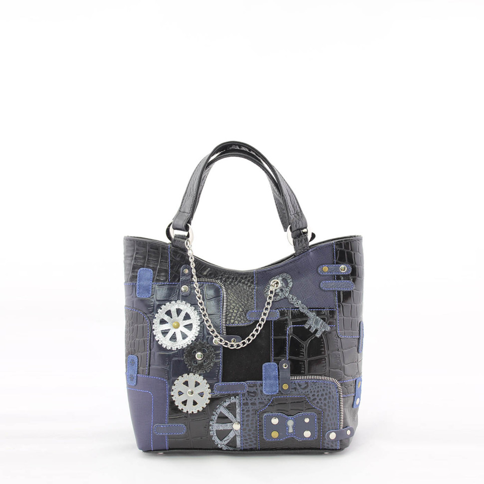 Сумка женская Protege, ДС-189-125, "Техно" черно-синяя Сумка женская Protege, ДС-189-125, "Техно" черно-синяя