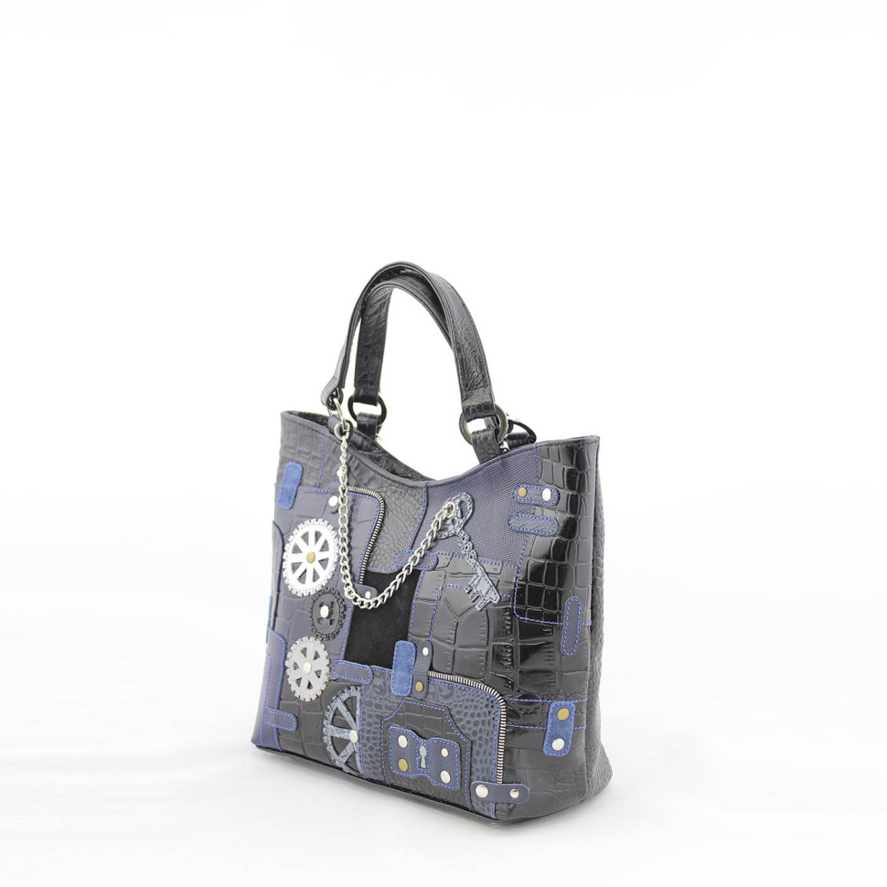 Сумка женская Protege, ДС-189-125, "Техно" черно-синяя Сумка женская Protege, ДС-189-125, "Техно" черно-синяя