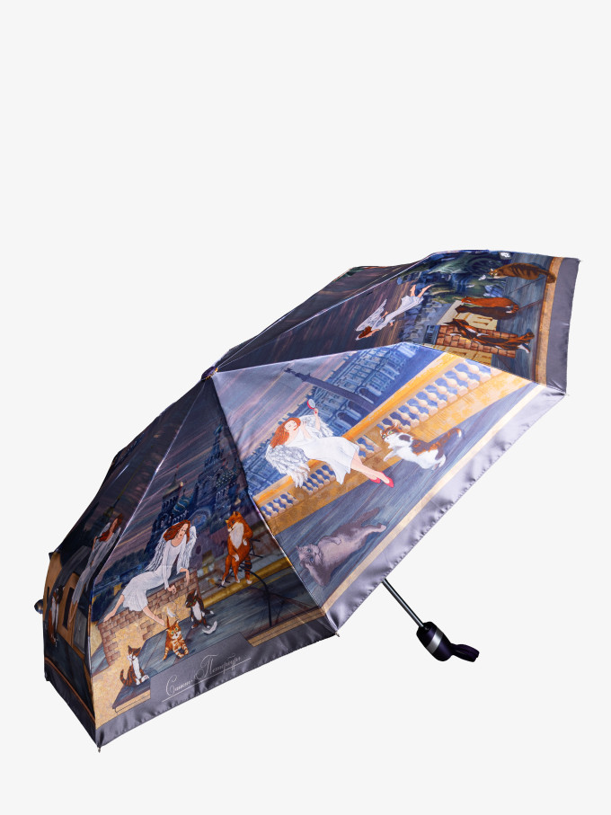 Зонт женский с/а 236 ангел и кошки