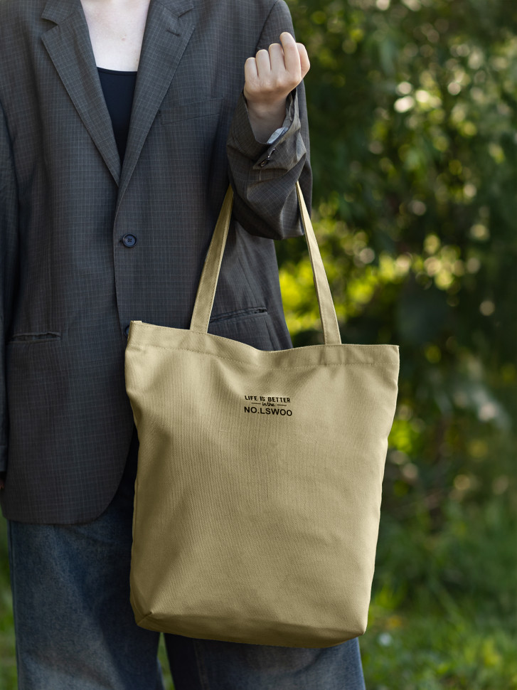 Сумка-шопер Б 6003 бежевая