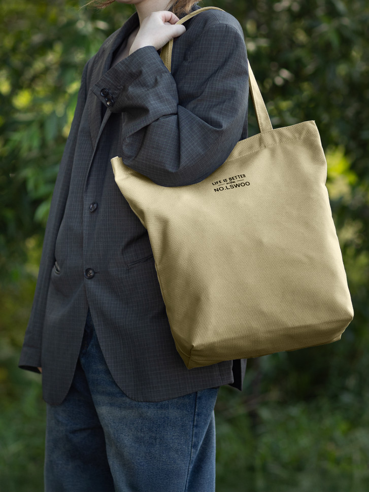 Сумка-шопер Б 6003 бежевая