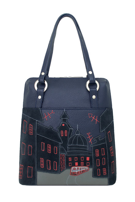 Сумка-трансформер Protege, ДС-226-264, "Город-34"синяя