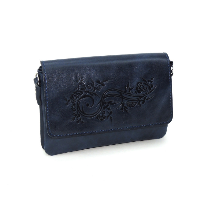 Женская сумочка кошелёк Natalia Kalinovskaya С53т «Колибри» синяя Женская сумочка кошелёк Natalia Kalinovskaya С53т «Колибри» синяя