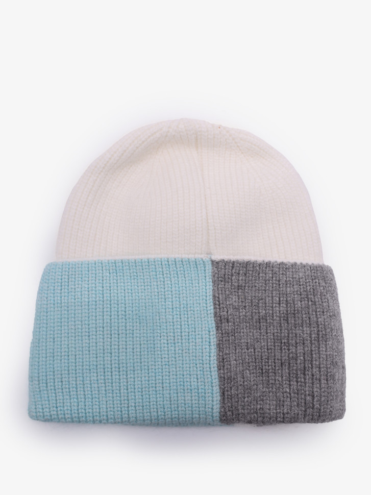 Шапка OvenTrico 1570 белый/бирюзовый/серый Шапка OvenTrico 1570 белый/бирюзовый/серый
