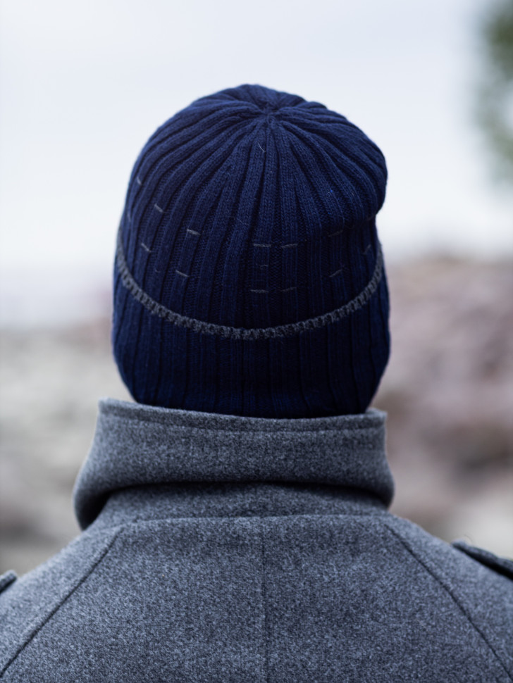 Ушанка мужская 13342/5 MARHATTER тёмно-синяя (57-59)