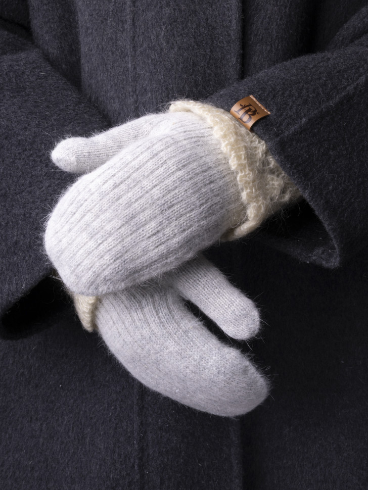 Варежки женские Корона 6559 св.серые