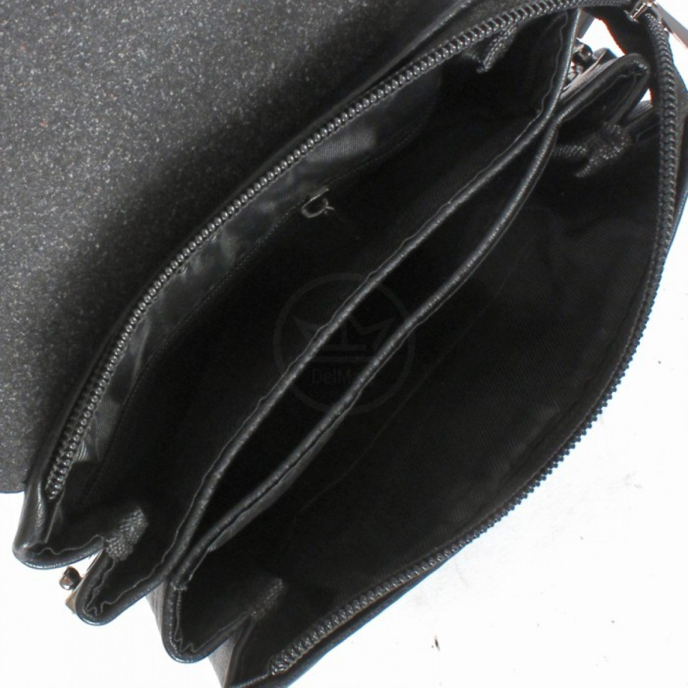 Мужская сумка-планшет из экокожи Cantlor Y03-1 чёрная Мужская сумка-планшет из экокожи Cantlor Y03-1 чёрная